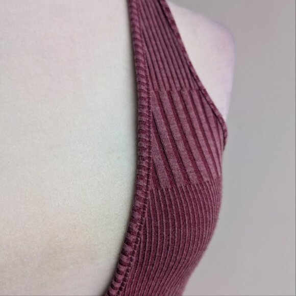 Acemi Mauve Ribbed Bodysuit - Picture 6 of 10